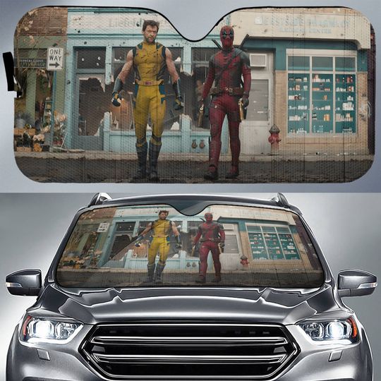 Deadpool And Wolverine Car Sunshade | Deadpool 3 Car Windshield