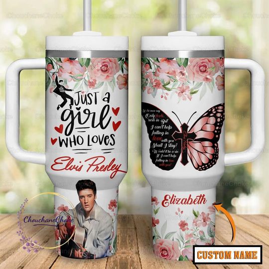 Elvis Presley 40oz Tumbler, Elvis Presley Tumbler, Elvis Presley Gift, Custom Tumbler, Elvis Tumbler