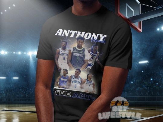 Anthony Edwards Shirt, Basketball shirt