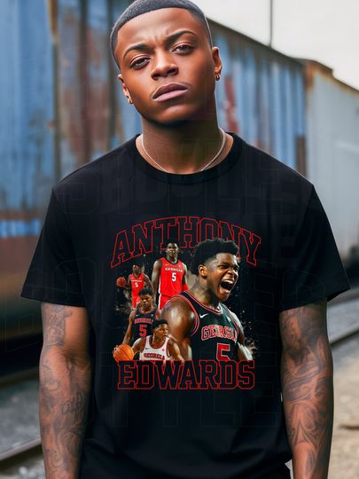 Anthony Edwards Rap Shirt, Basketball fan