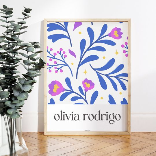 Olivia Rodrigo Poster, GUTS album, A Gift for Olivia Rodrigo Fan, Printable Olivia Rodrigo Wall Art, Instant Download Olivia Rodrigo Prints