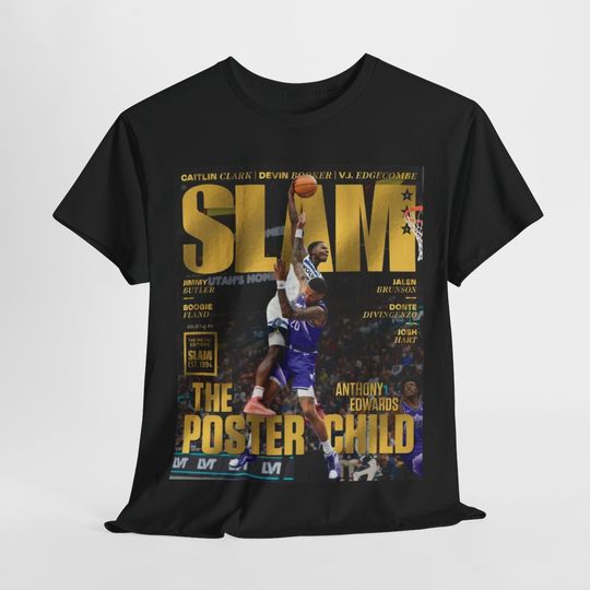 Anthony Edwards Slam Cover Tee Shirt