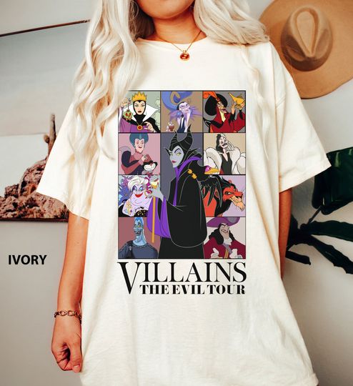 Villains Eras Tour Shirt, Disneyland Villains Tour Tee