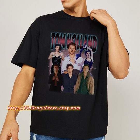Tom Holland Homage Shirt Retro 90's, Tom Holland Movie Graphic Shir