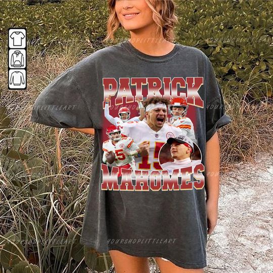 Vintage Patrick Mahomes 90s Shirt - Patrick Mahomes Football -America Football - Football Fan Gifts