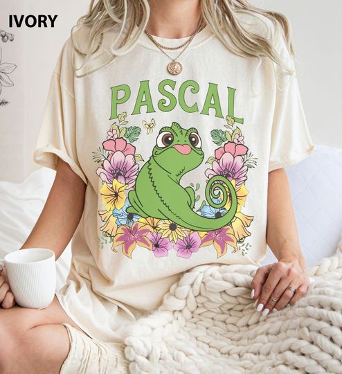 Retro Disney Tangled Pascal Floral Rapunzel Family Shirt