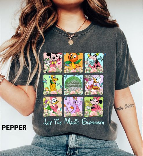 Let The Magic Blossom Disney Epcot Flower & Garden Festival 2024 T-shirt