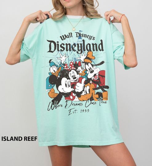 Vintage Mickey and Friends Disneyland 1955 Shirt