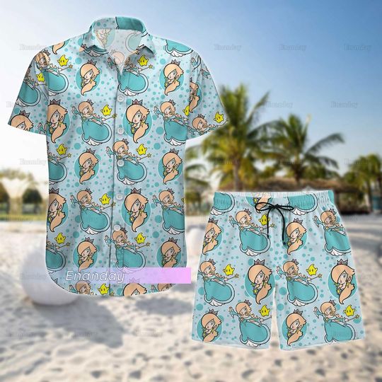 Princess Rosalina Button Shirt, Rosalina Shorts, Princess Rosalina Hawaiian Shirt