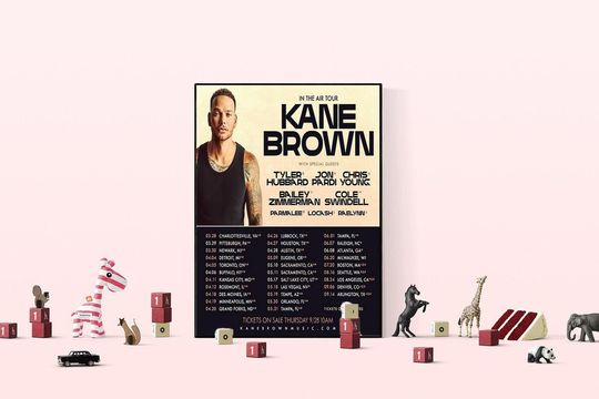 Kane Brown In The Air 2024 Tour Poster