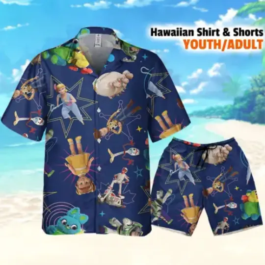 Disney Toy Story Go To Infinity And Beyond, Toy Story Hawaii Shirt Aloha Short