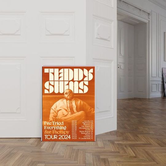 Teddy Swims Tour 2024 I've Tried Everything But Therapy Poster