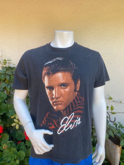 Vintage Elvis Presley Photo T Shirt King of Rock and Roll T Shirt