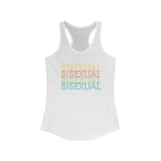 Bisexual Rainbow Colorful Pride Tank Top unisex