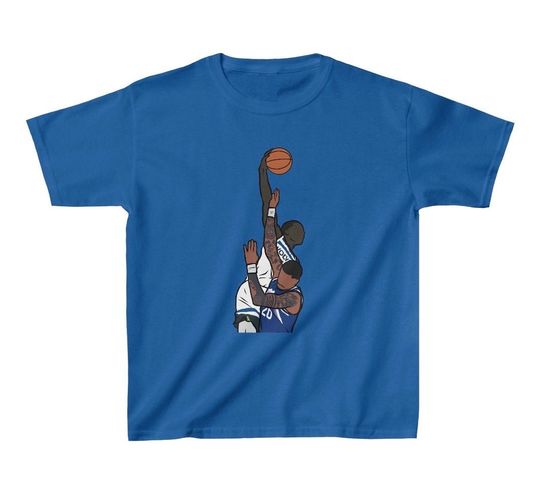 Anthony Edwards Dunks on John Collins T-shirt