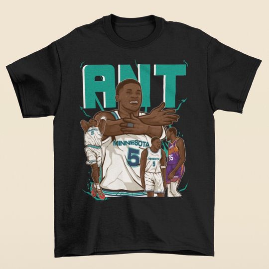 Anthony Edwards Ant Cartoon T-Shirt