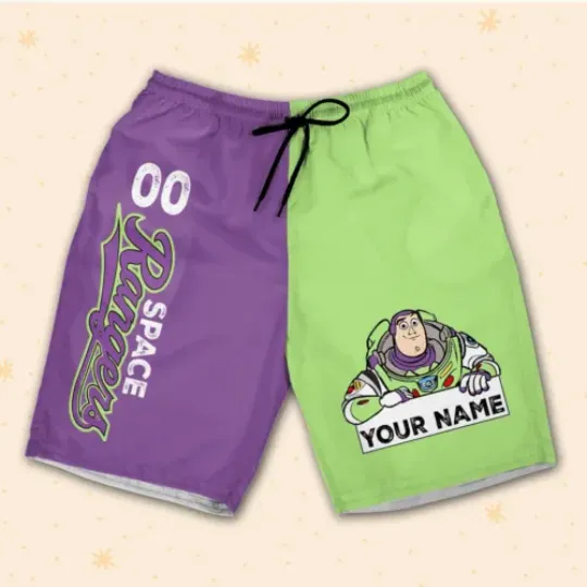 Personalize Toy Story Buzz Lightyear Shorts JS Custom 3D Shorts Sports Outfits
