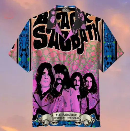 Black Sabbath Hawaiian Summer Shirt, Music Band Hawaiian Shirt