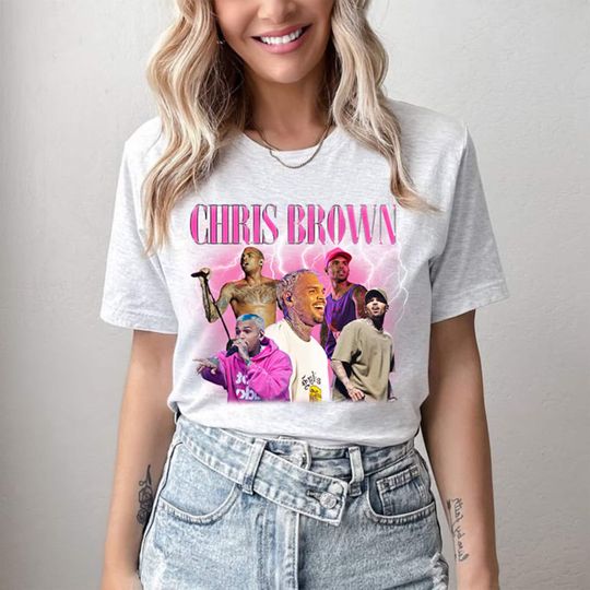Vintage Chris Brown Gildan T-Shirt Chris Brown Bootleg Rap Tee Chris Brown Hip Hop