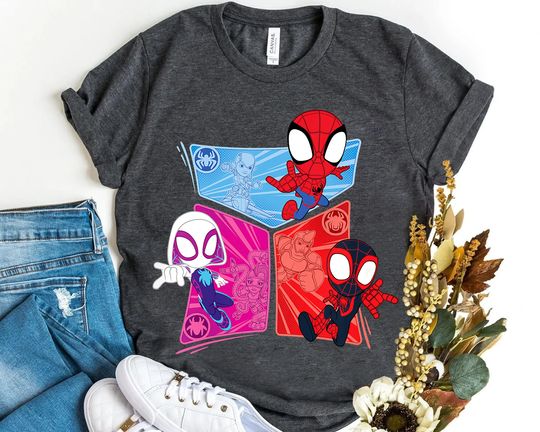 Marvel Spidey and His Amazing Friends Heroes and Foes Shirt, MCU Fan Unisex T-shirt Family