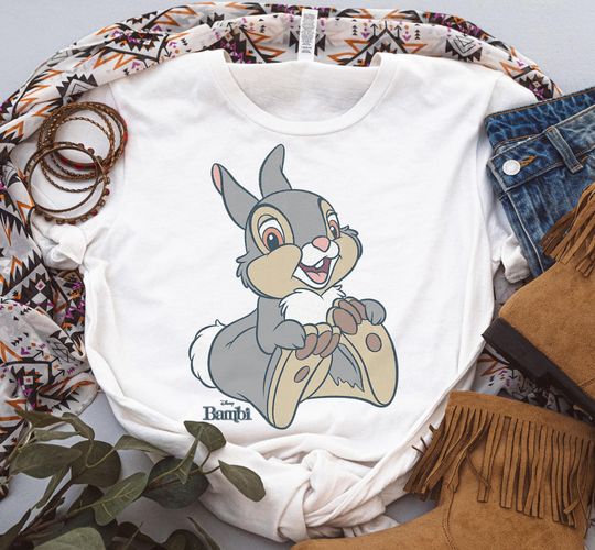 Disney Bambi Thumper Big Portrait T-Shirt, Bambi Thumper Shirt