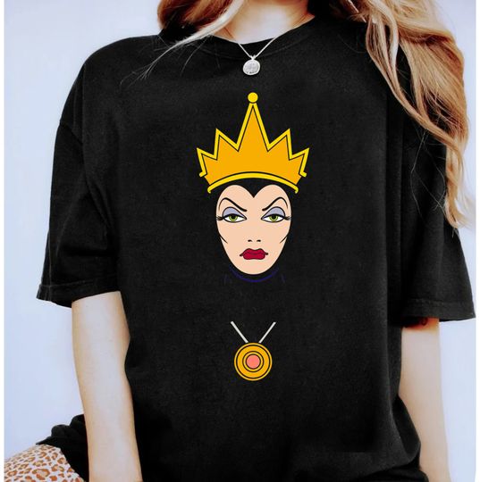 Disney Villains Evil Queen Big Face T-Shirt, Snow White and Seven Dwarfs Shirt