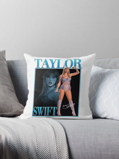 Taylor Vintage 90s Pillow