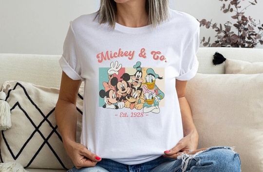 Mickey & Co 1928 Shirt, Retro Vintage Disney Shirt, Disneyland Shirt