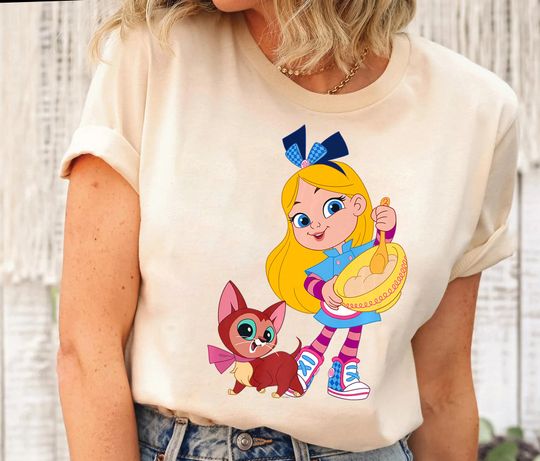 Disney Alices Wonderland Bakery Alice and Dinah T-Shirt, Alice in Wonderland Shirt