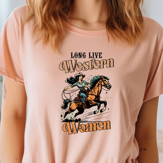 Long Live Cowgirls Western Graphic Tee, Western Cowboy Shirt