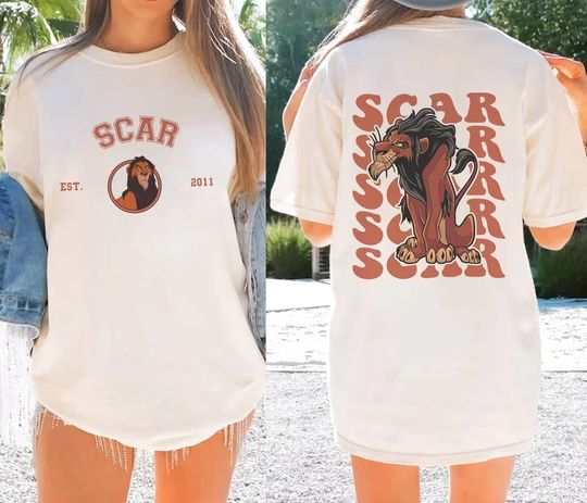 Disney Scar Lion King Double Sided Shirt
