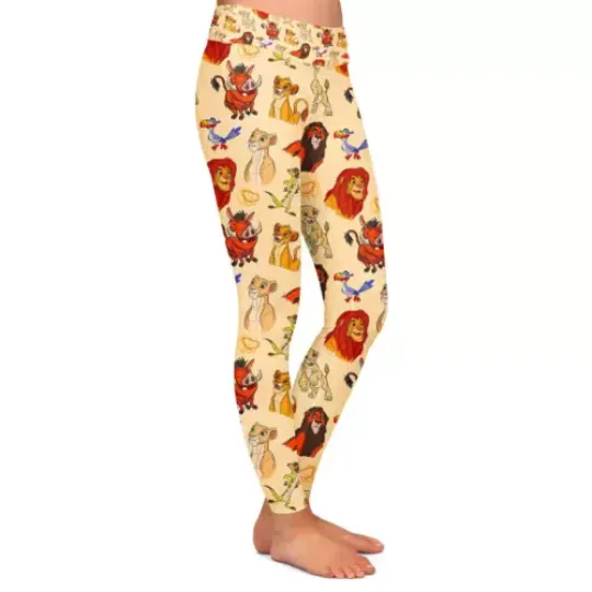 Sketched Lion King And Friends Disney Leggings