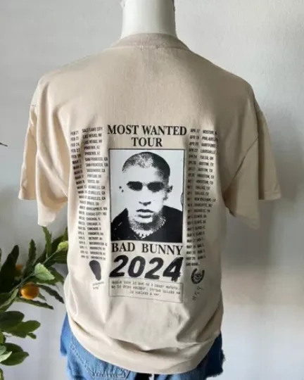 Bad bunny tour merch 2024 Shirt