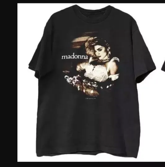 Madonna Retro Music Tour 2023 2024 Black T-Shirt