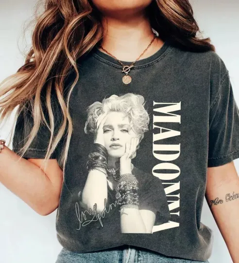 Vintage 90s Madonna Queen Music T-Shirt, Madonna The Celebration Tour 2024 Shirt