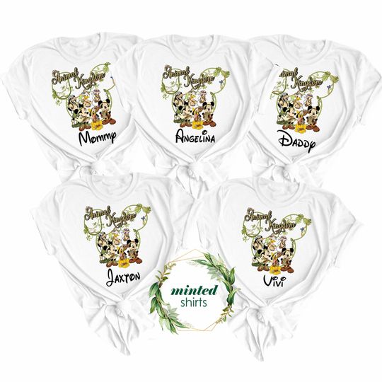 Custom Disney Animal Kingdom Family Matching Shirt, Personalized Disney Safari