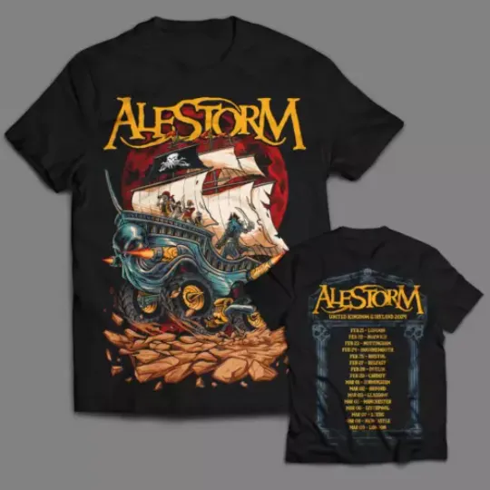 New Collection Alestorm Band Tour 2024 Gift For Fan T shirt