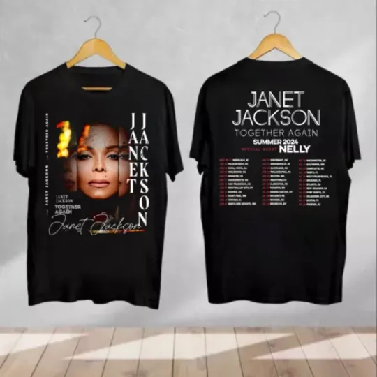 Janet Jackson 90s Merch, Janet Jackson Together Again 2024 Tour T-Shirt
