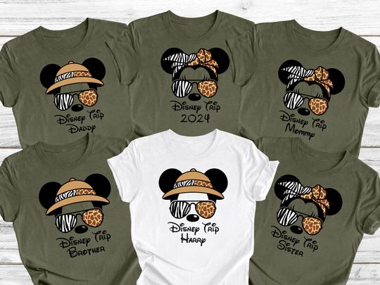 Custom Animal Kingdom Safari 2024 Shirt, Disney Trip Safari Shirt, Disney Family