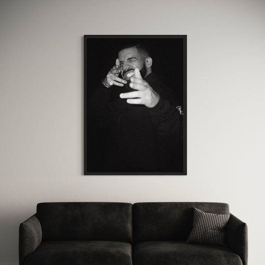 Drake poster | Hip-Hop Icon Portrait | Poster Print for Music Lovers