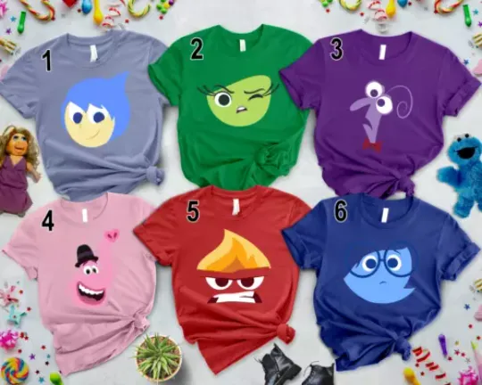 Disney Inside Out Big Face Halloween Costume Shirt