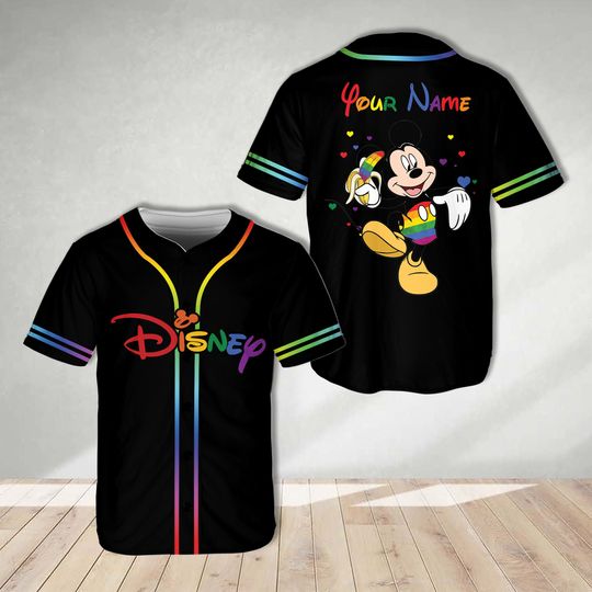 Disneyy Pride Month Baseball Jersey Ddisneyland Baseball Jersey