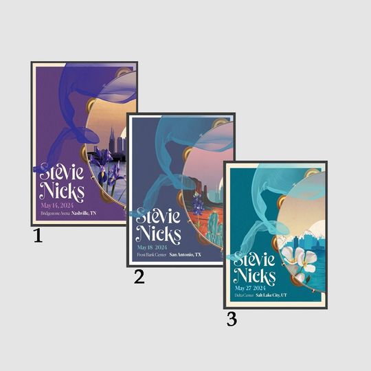Stevie Nicks May Posters, 2024 Tour Poster, Home Decor