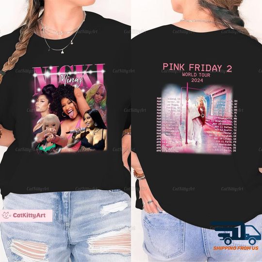 Nicki Minaj Tour Shirt, Pink Friday 2 Tour Shirt, Nicki Minaj World Shirt