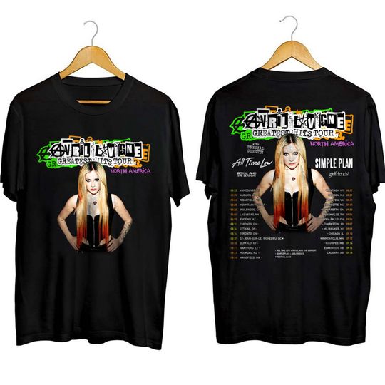 Avril Lavigne Tour Shirt, Avril Lavigne Fan Shirt, Avril Lavigne 2024 Greatest Hits Tour Shirt