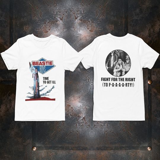 Vintage Beastie Boys Time to Get Ill Fight for the Right T-shirt