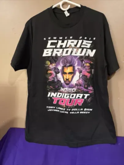 Alstyle Chris Brown Indigoat Tour 2019 T Shirt
