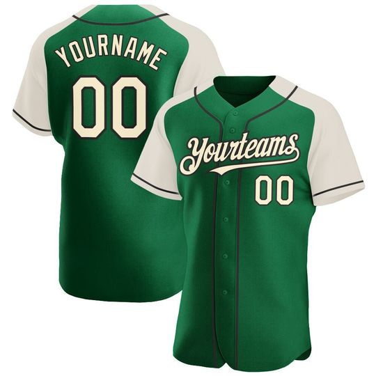 Kelly Green Baseball Jersey, Christmas Jersey, Baseball Fans Jersey