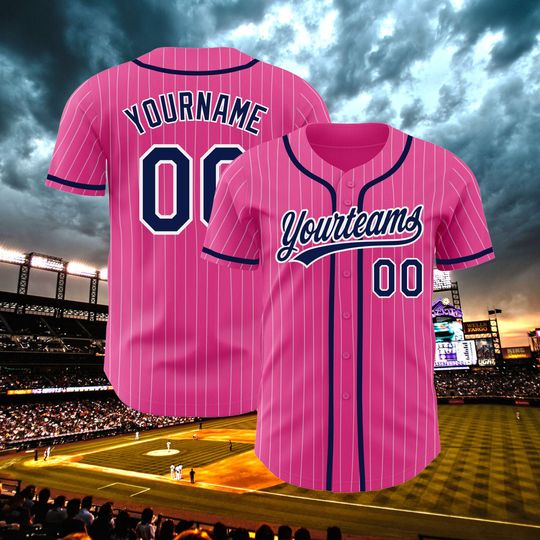 Pink Baseball jersey, Custom Baseball Team Shirt
