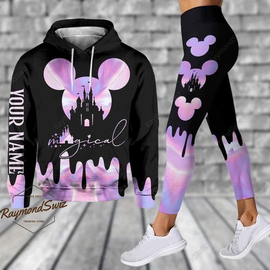 Mouse Hoodie, Personalized Hoodie, Yoga Pants, Workout Leggings